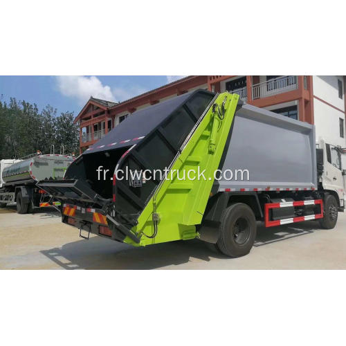 Type de luxe Dongfeng 180hp 12cbm Garbage Compacting Truck